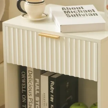 Fultyle White Nightstand Modern Storage and Stylish Design