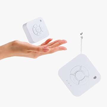 White Noise Sound Machine,Natural Soothing Sound Tracks Home,Office,Travel,Baby – Multiple Timer Settings - Portable Sleep Therapy for Home, Office, Baby & Travel, Battery or Adapter Charging Options