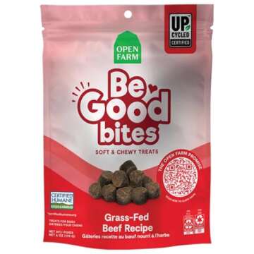 Open Farm Be Good Bites Soft Dog Training Treats: Healthy & Eco-Friendly, 6oz Pouch