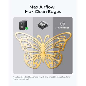 xTool Air-Compress Assist with 30L/min Airflow for Laser Cutting