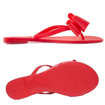 Chic Mtzyoa Women Flip Flops with Charming Bow Design