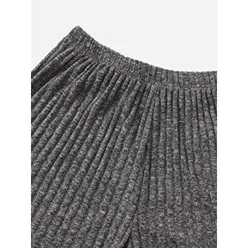 GORGLITTER 6 Piece Vacation Outfits 2025 Comfy Sets for Women Clothing Summer Crop Cami Top and Shorts Red and Grey Medium