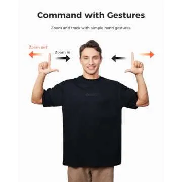 OBSBOT Tiny 2 Lite 4K Webcam for PC, AI Tracking PTZ Streaming Camera with 1/2" Sensor, Gesture Control, 60 FPS, HDR, Microphones, Web Camera for Desktop Computer, Laptop, Meeting, Video Calls, etc.