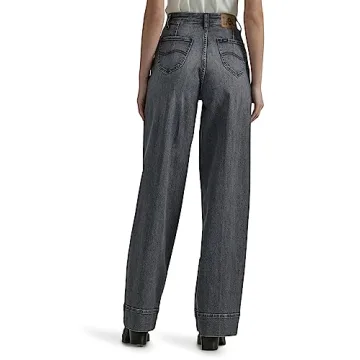 Lee Women's Legendary High Rise Trouser Jean in Blurred Darks
