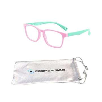 COOPER 608 Kids Blue Light Blocking Glasses - for Children Ages 3-12 – UV Protection from Computer...