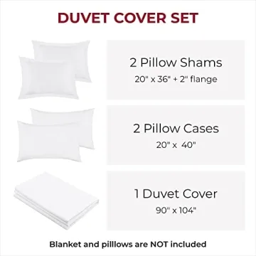 Mellanni King Size Duvet Cover Set - Luxury Soft Microfiber