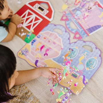 Melissa & Doug Reusable Puffy Sticker Play Set 3 Pack Fun