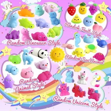 150 Pack Mochi Squishy Toys for Kids Stress Relief Party Favors
