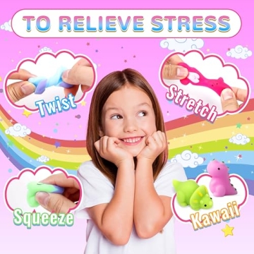 150 Pack Mochi Squishy Toys for Kids Stress Relief Party Favors
