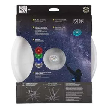 Nite Ize Flashflight Rechargeable LED Light Up Flying Disc - Glow in the Dark Flyer Disc with Long-Lasting LED Light - Family Flying Disc with Rechargeable LED Lights - Flying Disc - Disc-O Tech