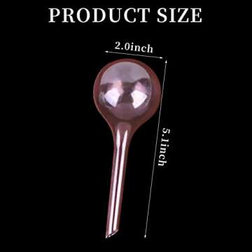 12Pcs Clear Plant Watering Globes, Automatic Self-Watering Bulbs, Mini Lazy Watering Drip Irrigation Equipment for Indoor Outdoor Decor Watering System(Pink Small)