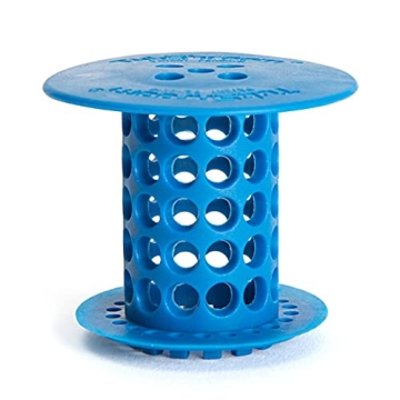 TubShroom Effective Tub Drain Hair Catcher in Blue