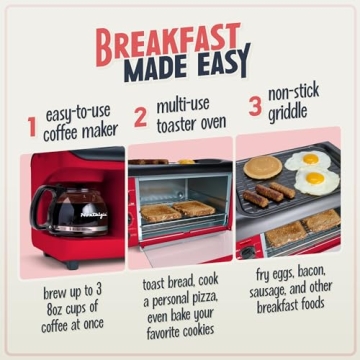 Nostalgia 3-in-1 Breakfast Station for Perfect Mornings