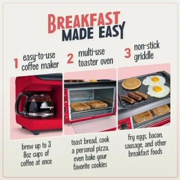 Nostalgia 3-in-1 Breakfast Station for Perfect Mornings