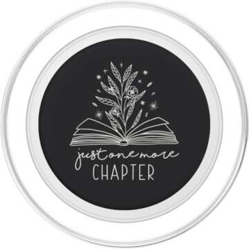 Just One More Chapter Floral Book Lover PopSocket for MagSafe
