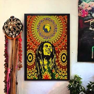 Unique Cotton One World Bob Marley Tapestry for Boho Decor