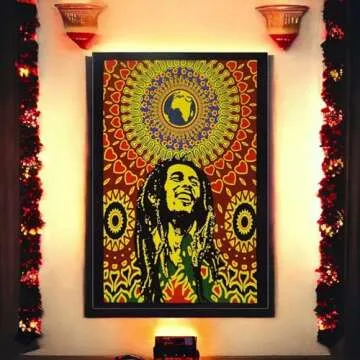 Unique Cotton One World Bob Marley Tapestry for Boho Decor