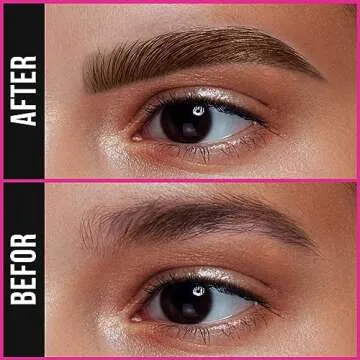 iMethod Microblading Eyebrow Pencil - Brow Pencil 2-in-1 Dual-Ended Eyebrow Pen with 3-Prong Micro-Fork-Tip Applicator and Precise Brush-Tip Creates Natural-Looking Brows, Stay on All Day, Dark Brown