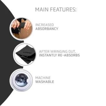 Ionized Carbon Ultra-Absorbent Towel for Pets - Quick Drying & Odor-Free