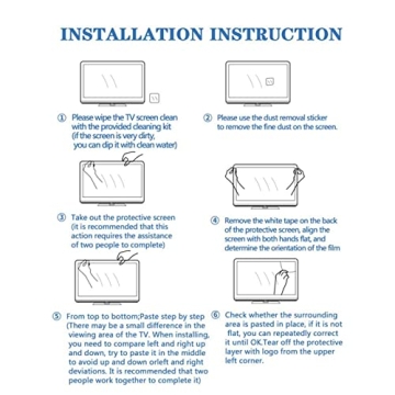 JHZDX Blue Light Filter Screen Protector for TVs