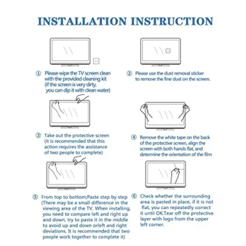 JHZDX Blue Light Filter Screen Protector for TVs