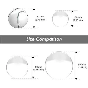 EMART Crystal Ball Photography Props 3 Pack