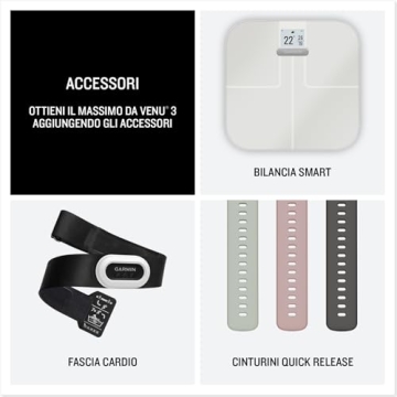 Garmin Venu 3 Smartwatch with Touchscreen & Band