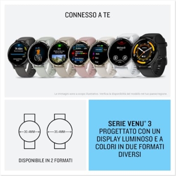 Garmin Venu 3 Smartwatch with Touchscreen & Band