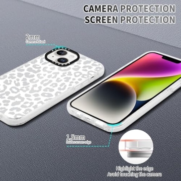 RUMDEY Cheetah Print Case Pack for iPhone 13/14 Stylish Protection