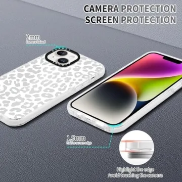 RUMDEY Cheetah Print Case Pack for iPhone 13/14 Stylish Protection