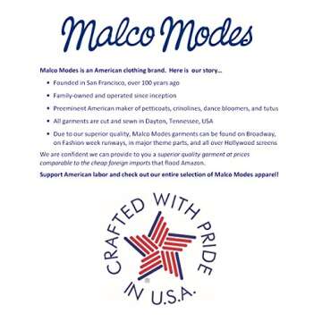 Malco Modes Tea-Length Chiffon Crinoline Petticoat Underskirt Full Slip w/ Lace, X-Large, Ivory