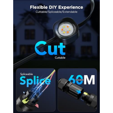 Govee Pro Outdoor Lights, 200ft Flexible Smart LED System