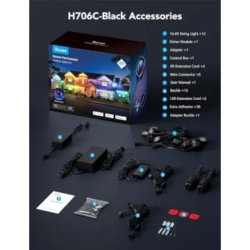 Govee Pro Outdoor Lights, 200ft Flexible Smart LED System