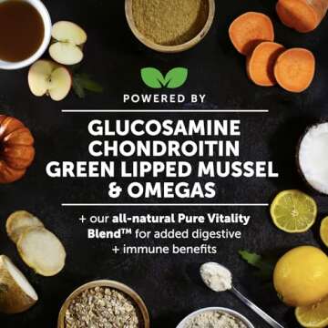 Pet Honesty Hip & Joint Health Chews - Natural Mobility Support for Dogs