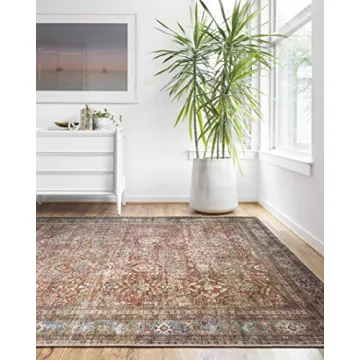 Loloi Layla Area Rug - Vintage Charm, Easy Clean, Durable