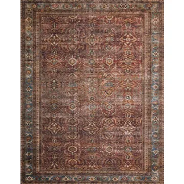 Loloi Layla Area Rug - Vintage Charm, Easy Clean, Durable
