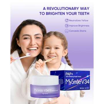 MySmile Natural Mint Non-Sensitive Teeth Whitening Powder