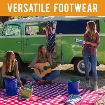 Women's Deck Boots Ankle Rain Boots Fishing Boots Rubber Waterproof Garden Boots Slip-Resistant Outdoor Work Shoes, Grey, Size 7