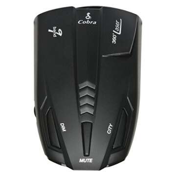 Cobra®️ ESD7570 - 360 Degree Detection,9 Band, Radar/Laser Detector, Fewer False Alerts, Ultrabright Display, VG-2 Immunity, Safety Alert, City/Highway Modes