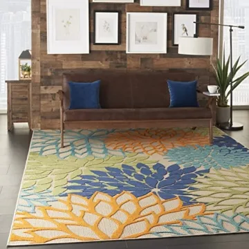 Nourison Aloha Multicolor 8x10 Area Rug for All Spaces