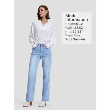 Tall Straight Leg Jeans for Women - Perfect Fit & Style