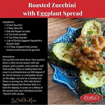 ZerGut Eggplant Spread Ikra - 19 oz Gourmet Flavor
