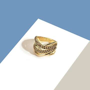 Elegant Art Deco Statement Ring for Women - Mytys Jewelry