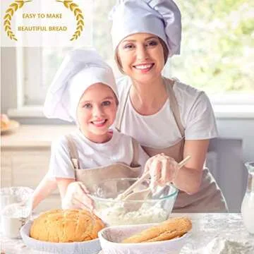 Tintonlife 11 Piece Banneton Proofing Bread Basket 9 inch Round 10x6x4 inch Oval Sourdough Baking Set | Lame Dough Bowl Scraper Bread Bag | Perfect Making Artisan Homemade Bread