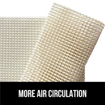 Gorilla Grip Extra Strong Rug Pad Gripper, Grips Keep Area Rugs Safe and in Place, Thick, Slip and Skid Resistant Pads for Hard Floors Under Carpet Mat Cushion and Hardwood Floor Protection 2x8 FT