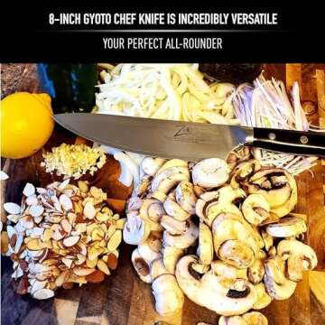 Zelite 8 Inch Damascus Chef Knife - Premium Japanese Steel