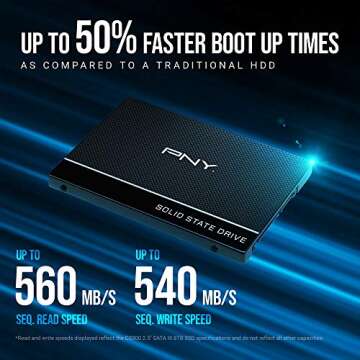 PNY CS900 1TB SATA III Internal SSD for Fast Performance