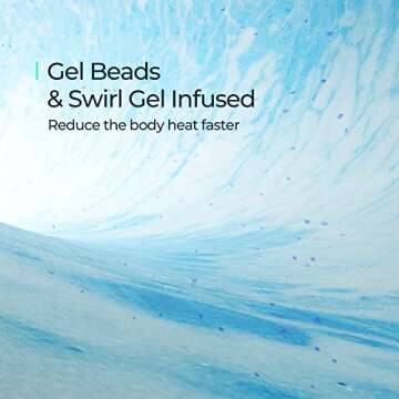 LINSY LIVING 3 Inch Mattress Topper Twin XL, Cooling Gel Infused Swirl Memory Foam, Soft Mattress To...