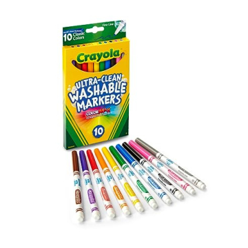 Crayola 80-Piece Kids Art Set Washable Markers Crayons