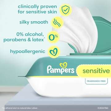 Pampers Swaddlers Diapers with Sensitive Baby Wipes Pack